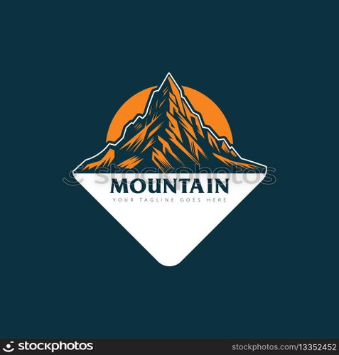 mountain logo vector