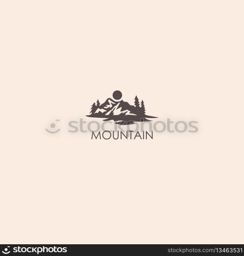 mountain logo vector