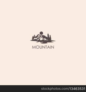 mountain logo vector