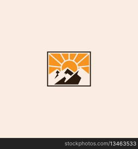 mountain logo vector