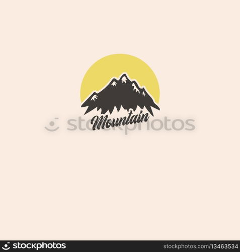 mountain logo vector