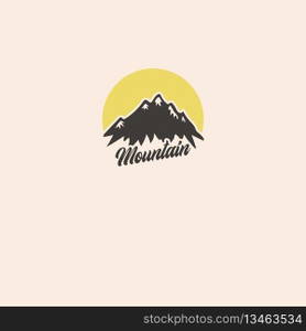 mountain logo vector