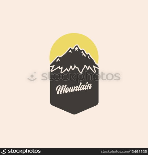 mountain logo vector
