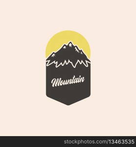 mountain logo vector