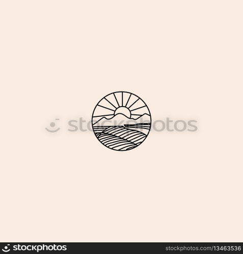 mountain logo vector