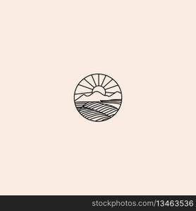 mountain logo vector