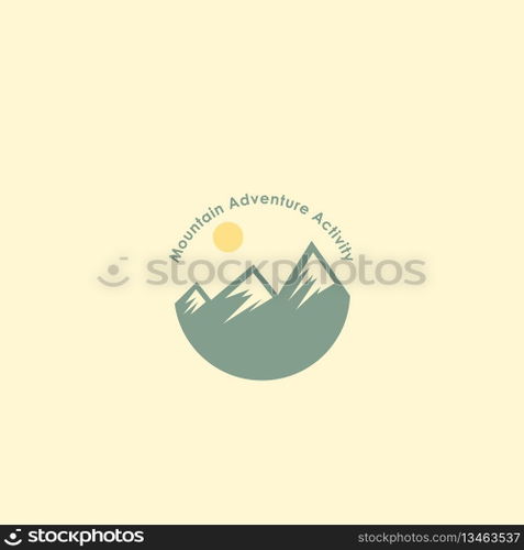 mountain logo vector