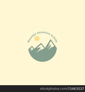 mountain logo vector