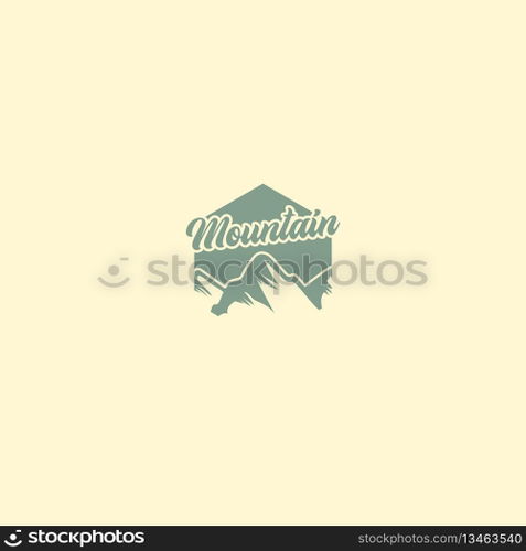 mountain logo vector