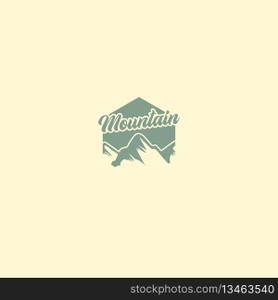 mountain logo vector