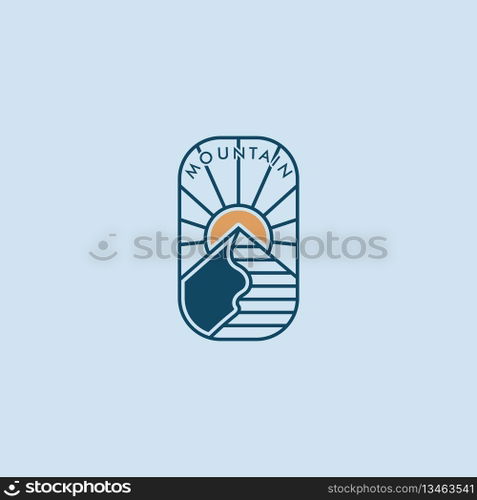 mountain logo vector