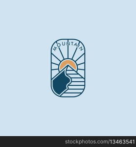 mountain logo vector