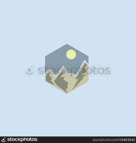 mountain logo vector