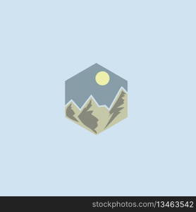 mountain logo vector