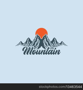 mountain logo vector