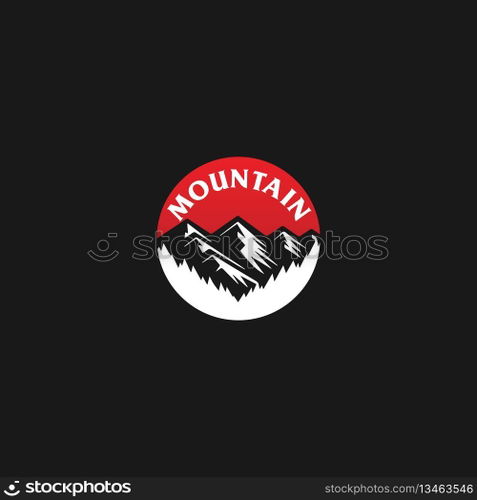 mountain logo vector