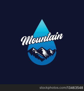 mountain logo vector