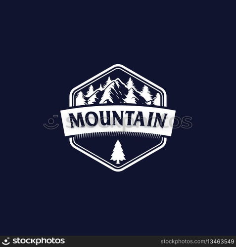 mountain logo vector