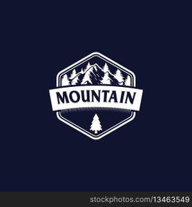 mountain logo vector