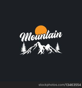 mountain logo vector