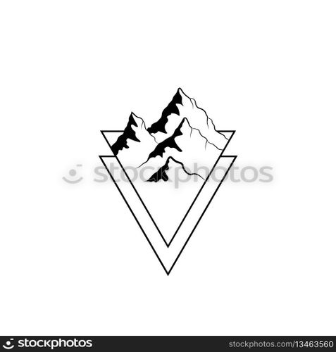 mountain logo vector