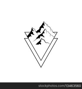 mountain logo vector