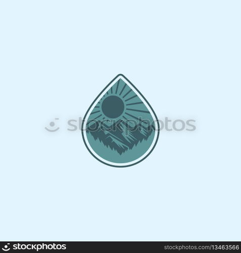 mountain logo vector