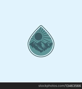 mountain logo vector