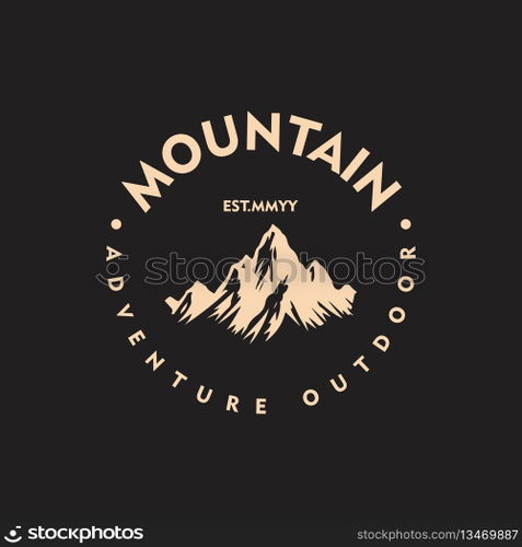 mountain logo vector