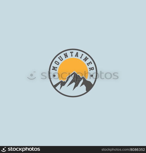 mountain logo vector
