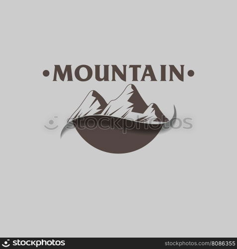mountain logo vector