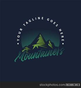 mountain logo vector