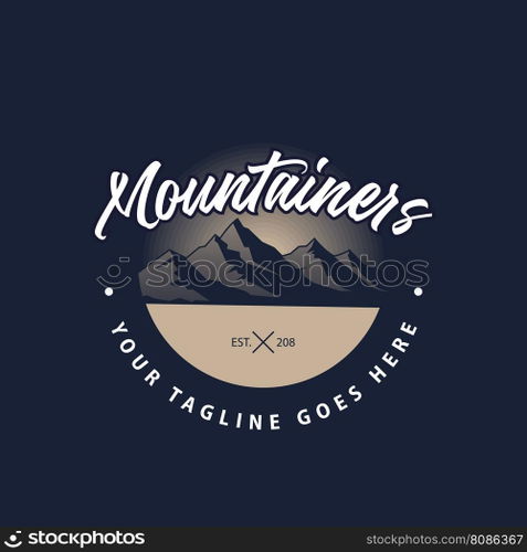 mountain logo vector