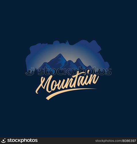 mountain logo vector