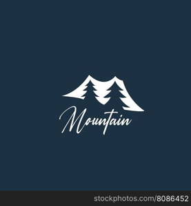 mountain logo vector