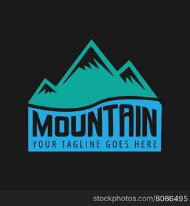 mountain logo vector