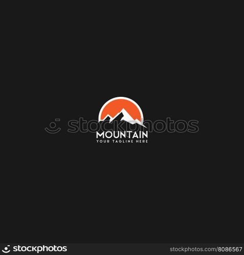 mountain logo vector