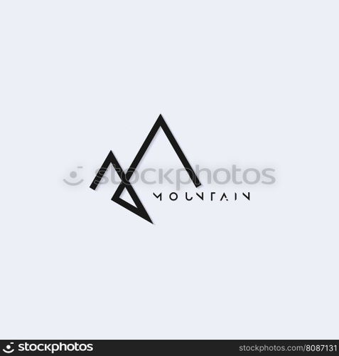 mountain logo vector