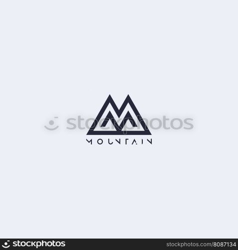 mountain logo vector