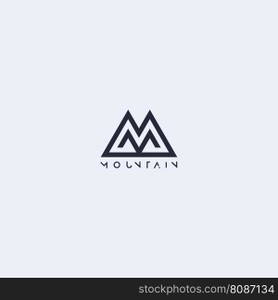 mountain logo vector