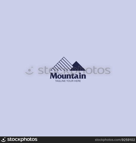 mountain logo vector