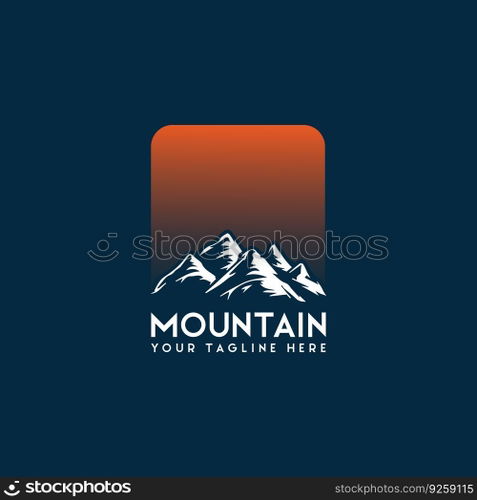 mountain logo vector