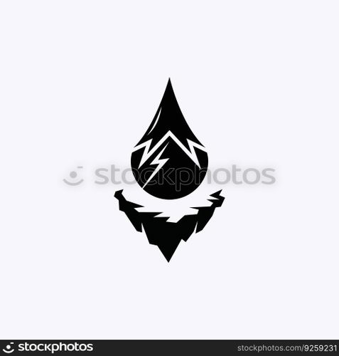 mountain logo vector