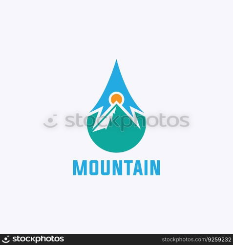 mountain logo vector