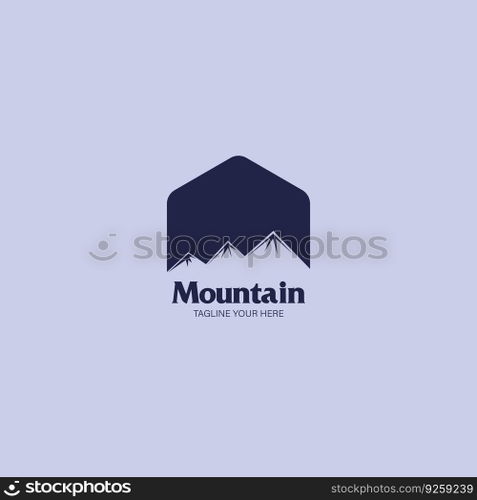 mountain logo vector