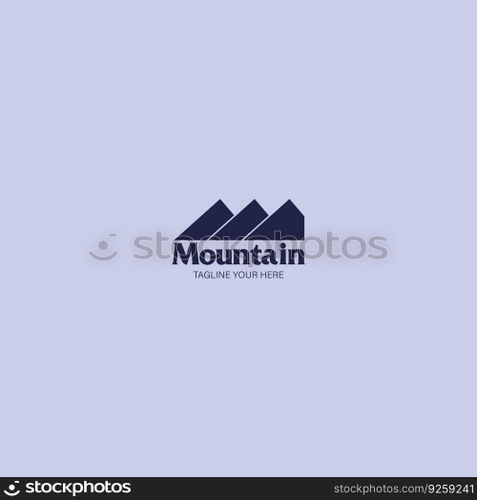mountain logo vector