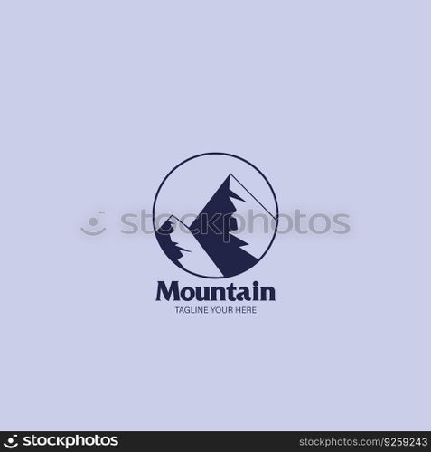 mountain logo vector