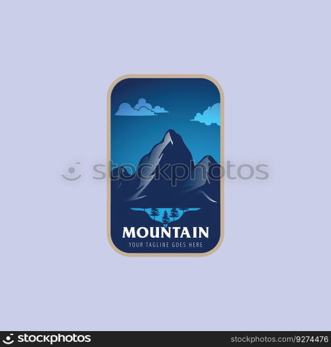 mountain logo vector