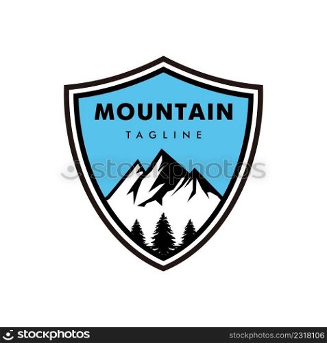 Mountain logo vector design templates isolated on white background