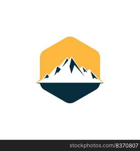 Mountain logo vector. Snow mountain illustrations design. 